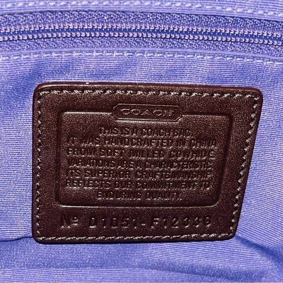 Dark Brown leather COACH Shoulder Bag/Purse - Picture 7 of 13